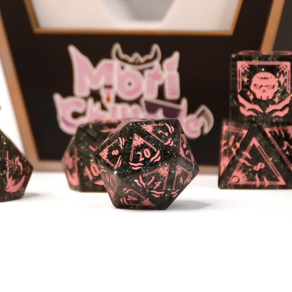 Mori Calliope Shattered Glass Dice Set