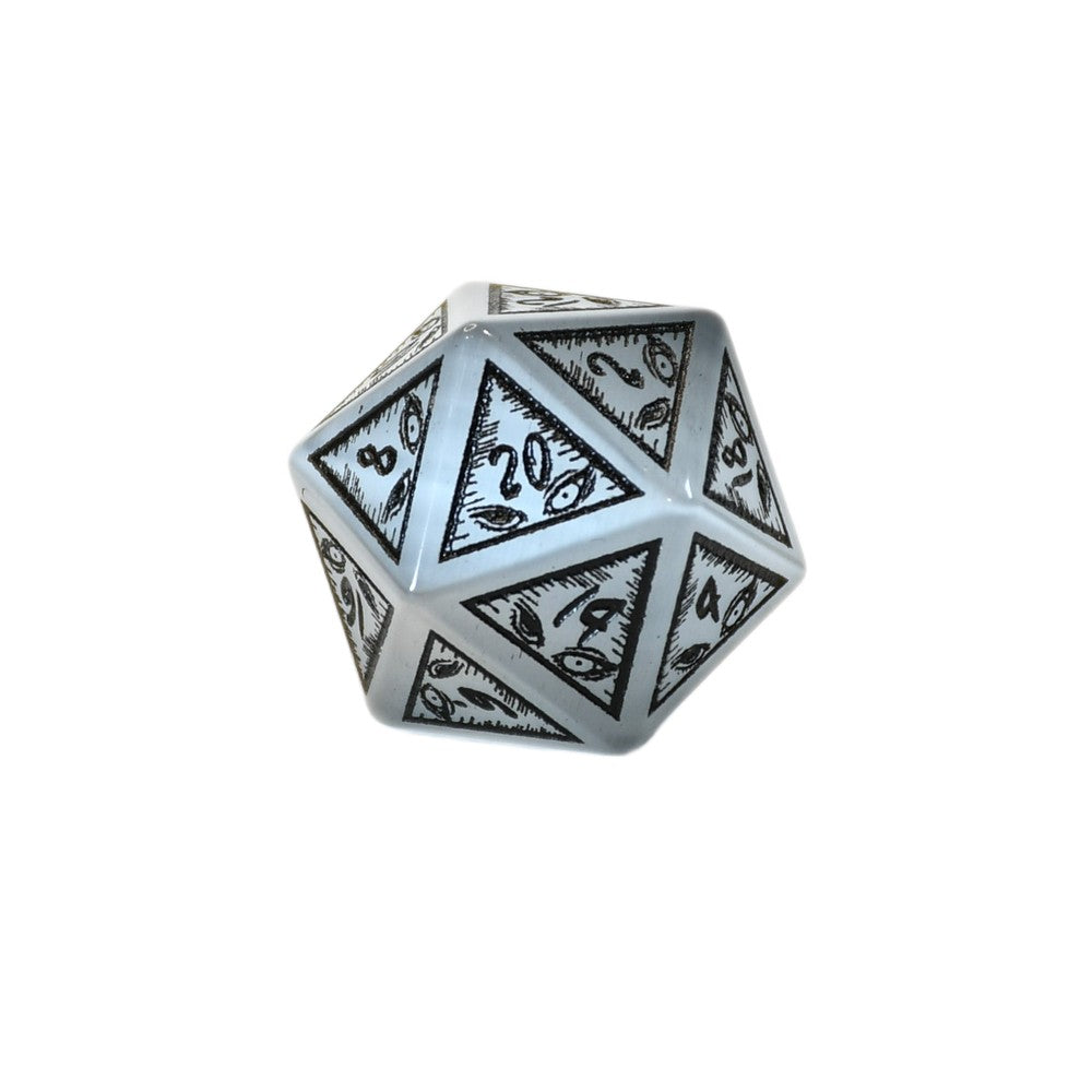 Junji Ito Grey Cat's Eye Stone Dice Set