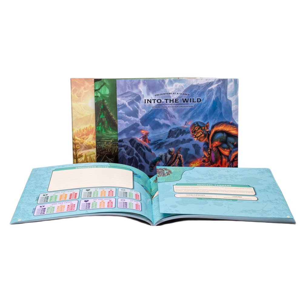 Encounters at a Glance: Into the Wild: Sleeved Biome Book Bundle - Scratch & Fold Edition