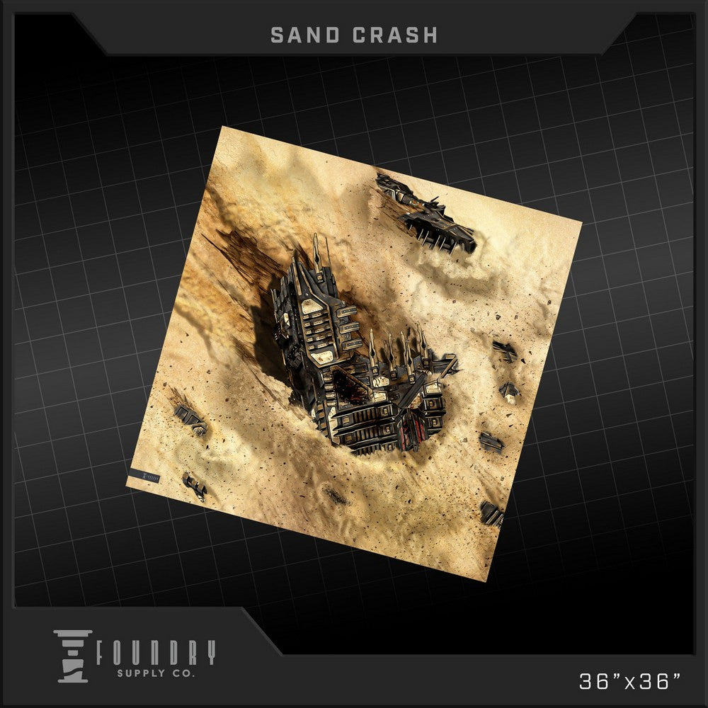 Foundry Supply - BattleMat - Sand Crash (36""x36"")