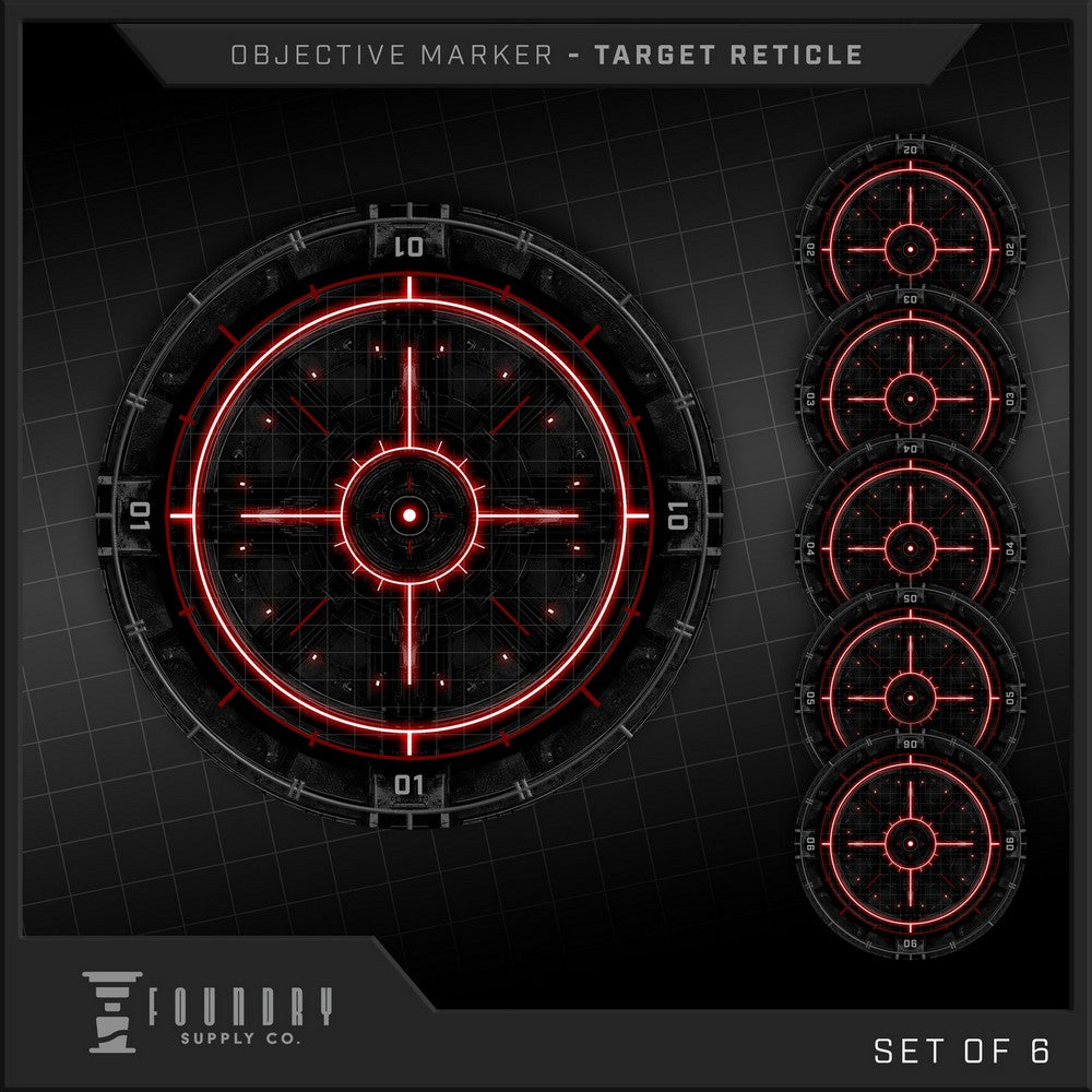 Foundry Supply - Objective Marker - Target Reticle (7.5"" Round)