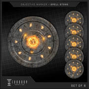 Foundry Supply - Objective Marker - Spell Stone (7.5"" Round)