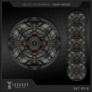 Foundry Supply - Objective Marker - Tech Hatch (7.5"" Round)