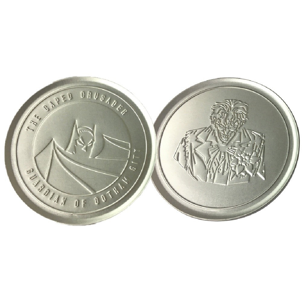 DC Comics Batman Set of 4 Embossed Metal Coasters