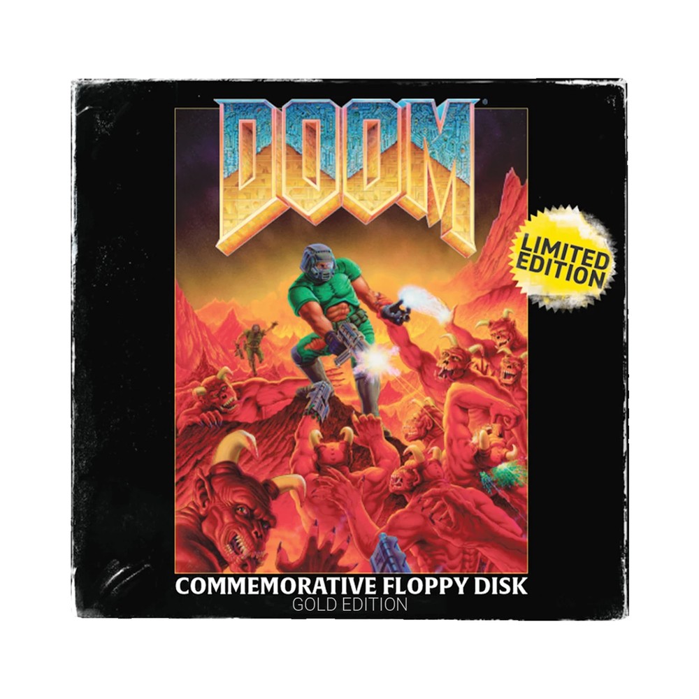 DOOM - Floppy Disk Imitation Gold Plated Replica - Limited Edition