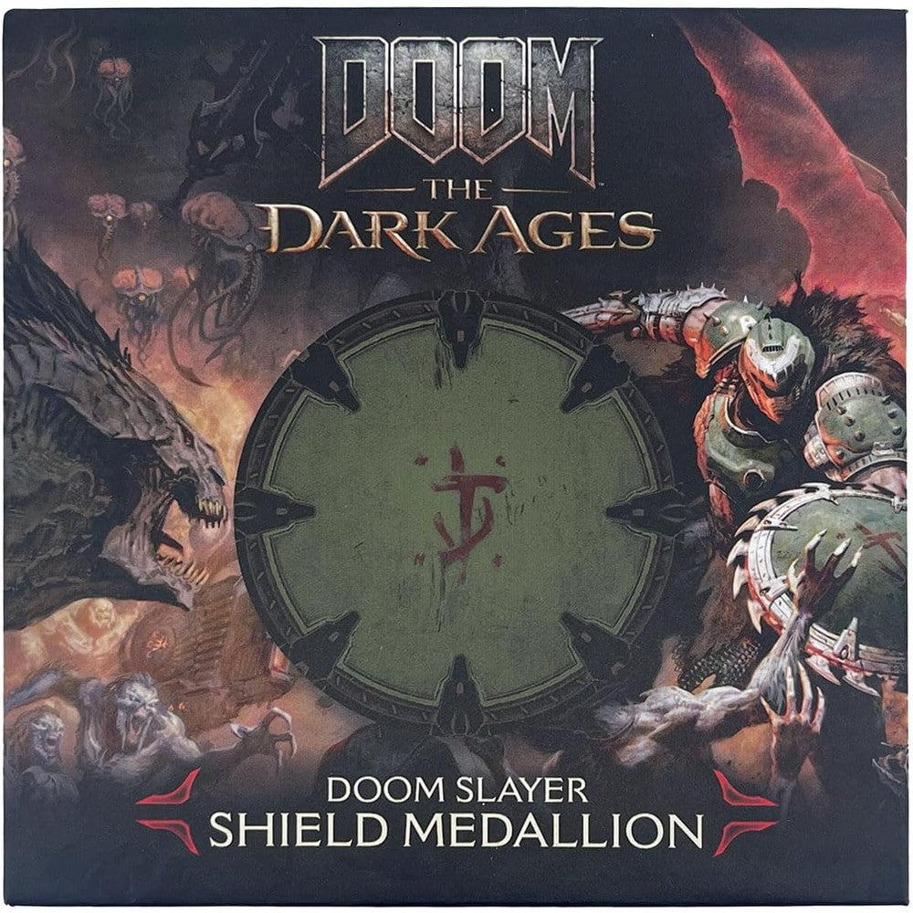 DOOM: The Dark Ages Saw Shield Medallion and Art Card- Limited Edition