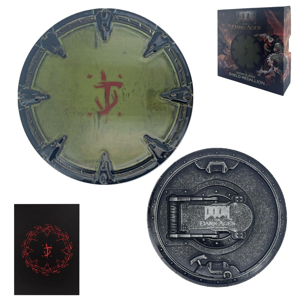 DOOM: The Dark Ages Saw Shield Medallion and Art Card- Limited Edition