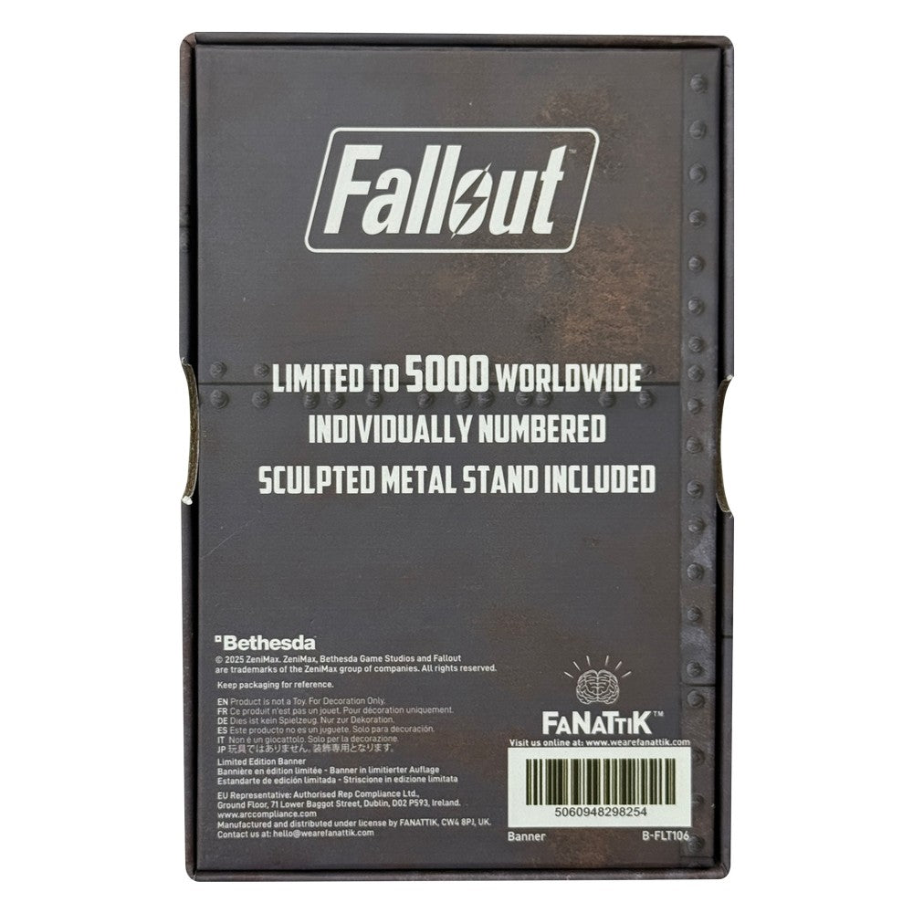 Fallout Brotherhood of Steel Metal Banner-Limited Edition