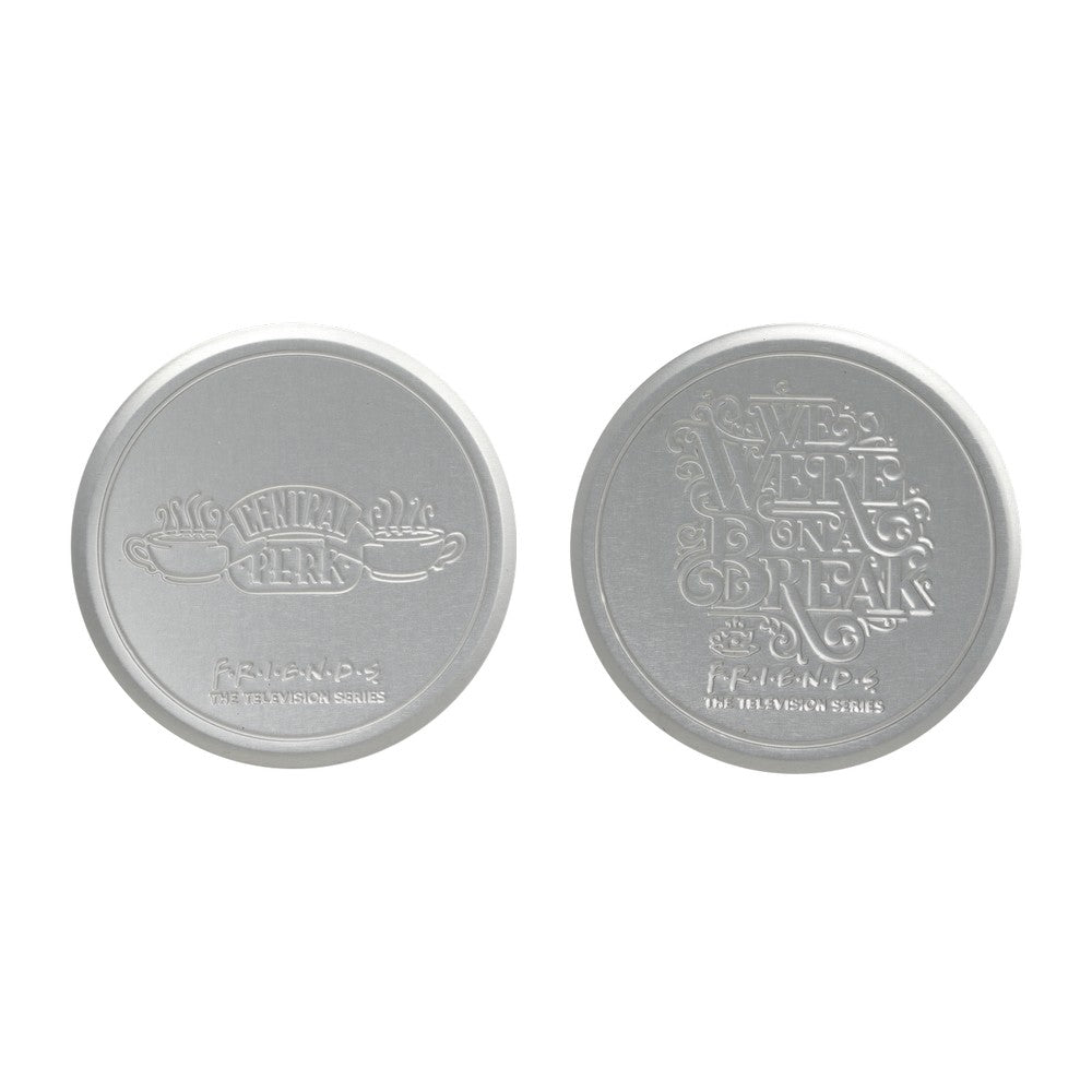 Friends Set of 4 Embossed Metal Coasters