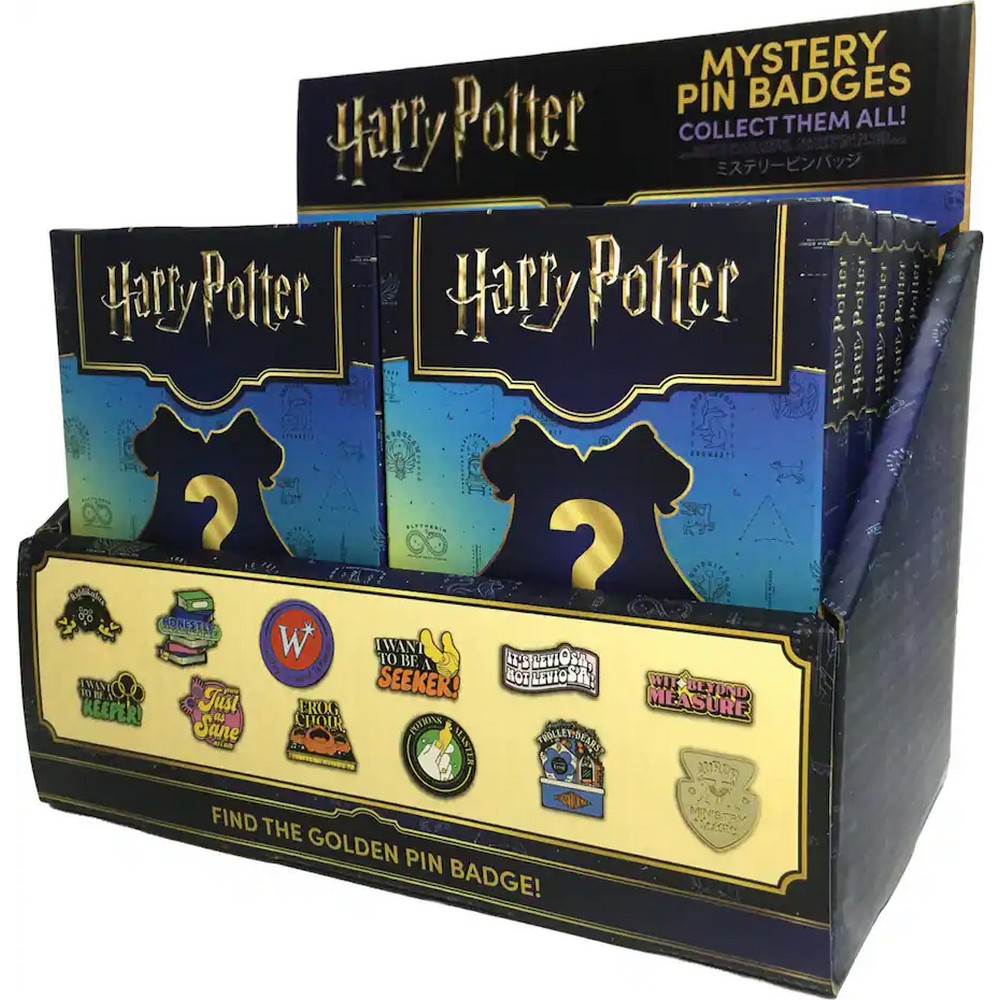 Harry Potter Mystery Pin Badge CDU Contains 12 Blind Boxes