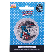 Marvel Limited Edition .999 Silver Plated Captain America Collectible Coin
