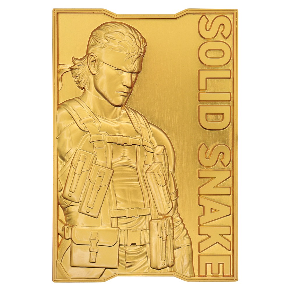 Metal Gear Solid 2 24k Gold Plated Snake Ingot - Limited Edition