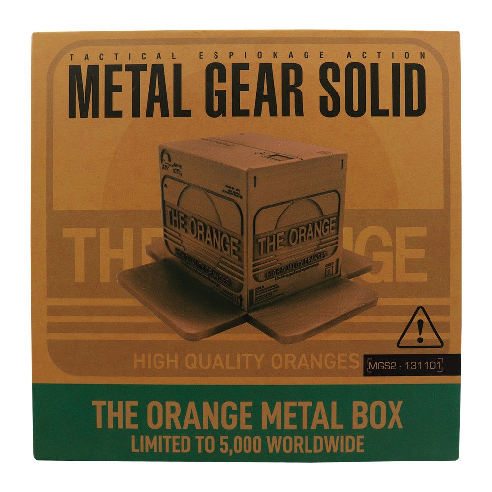 Metal Gear Solid 2 Replica Antique Gold Plated Cardboard Box - Limited Edition