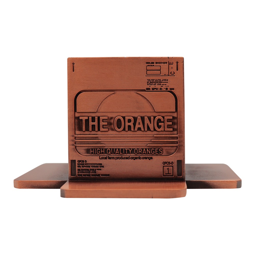 Metal Gear Solid 2 Replica Antique Gold Plated Cardboard Box - Limited Edition
