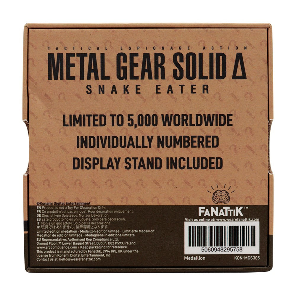Metal Gear Solid Delta Cobra Unit Medallion-Limited Edition