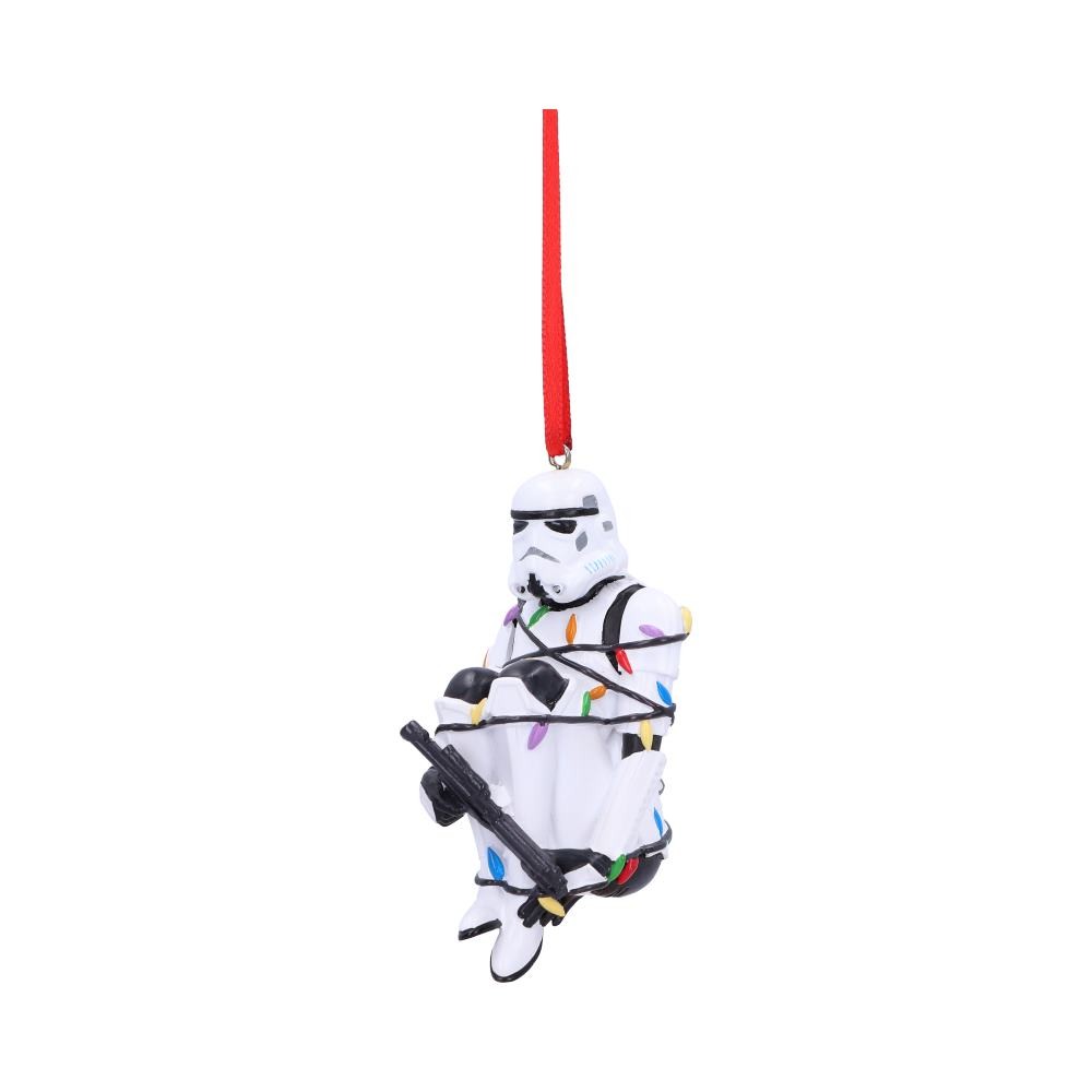 Stormtrooper Ornament In Fairy Lights Hanging 9cm