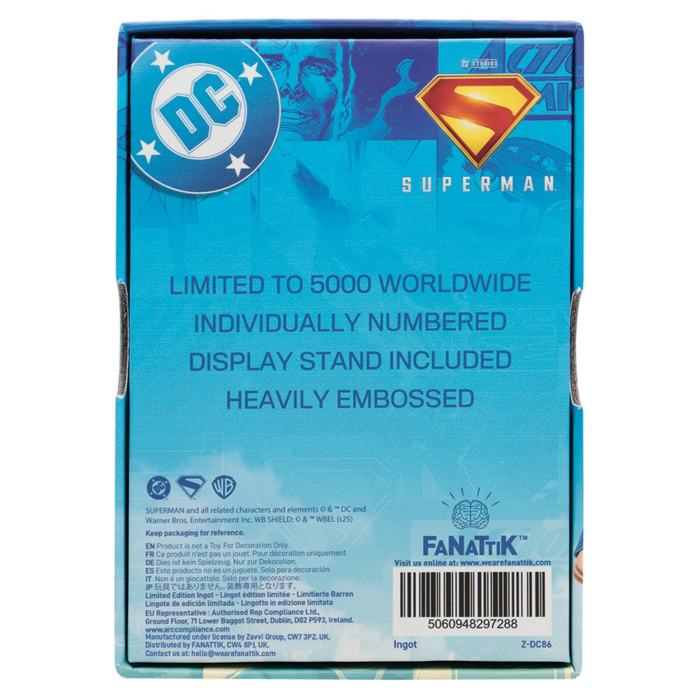 Superman 2025 Last Son of Krypton Ingot - Limited Edition