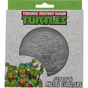 Teenage Mutant Ninja Turtles Set of 4 Embossed Metal Coasters