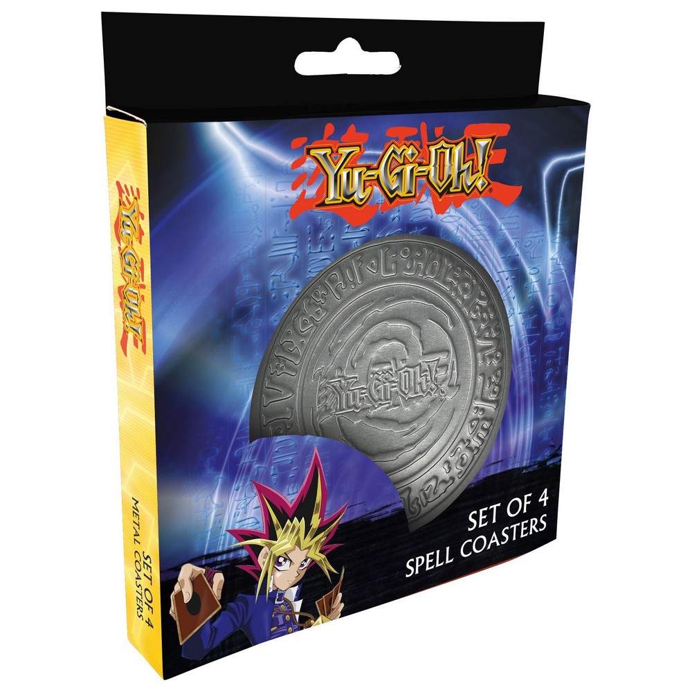 Yu-Gi-Oh! Set of 4 Embossed Metal Coasters