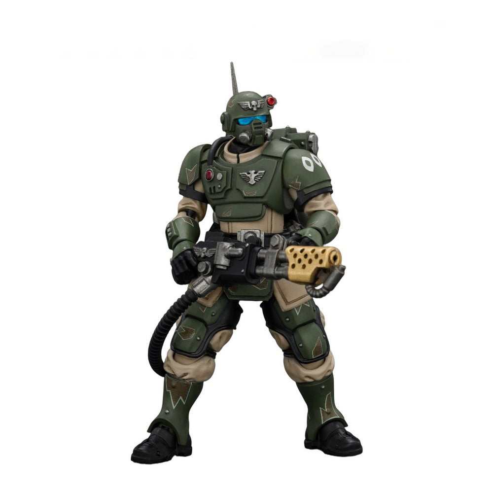 Warhammer Collectibles: 1/18 Scale Astra Militarum Kasrkin with Flamer