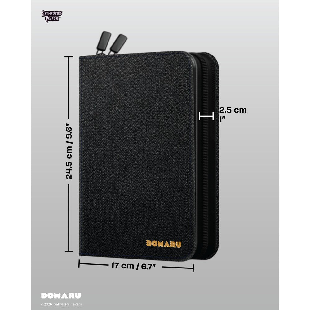 Gatherers Tavern - Binders - Domaru Binder - Series 1 - 4 Pocket - Obsidian