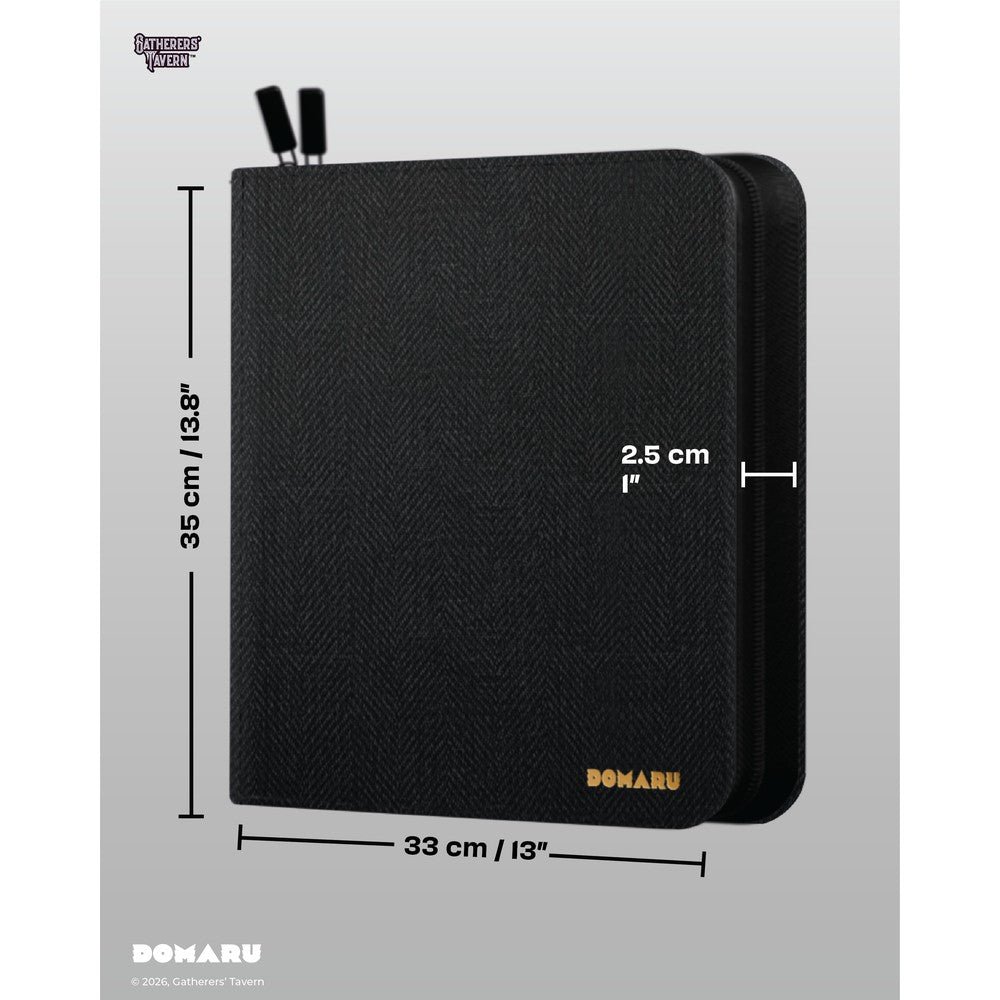 Gatherers Tavern - Binders - Domaru Binder - Series 1 - 12 Pocket - Obsidian