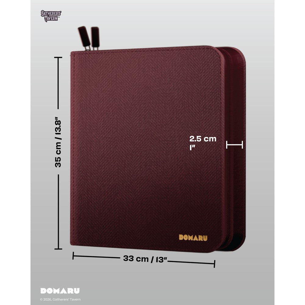 Gatherers Tavern - Binders - Domaru Binder - Series 1 - 12 Pocket - Carnelian