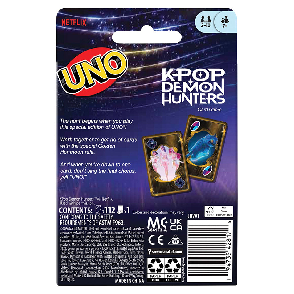 UNO K-Pop Demon Hunters