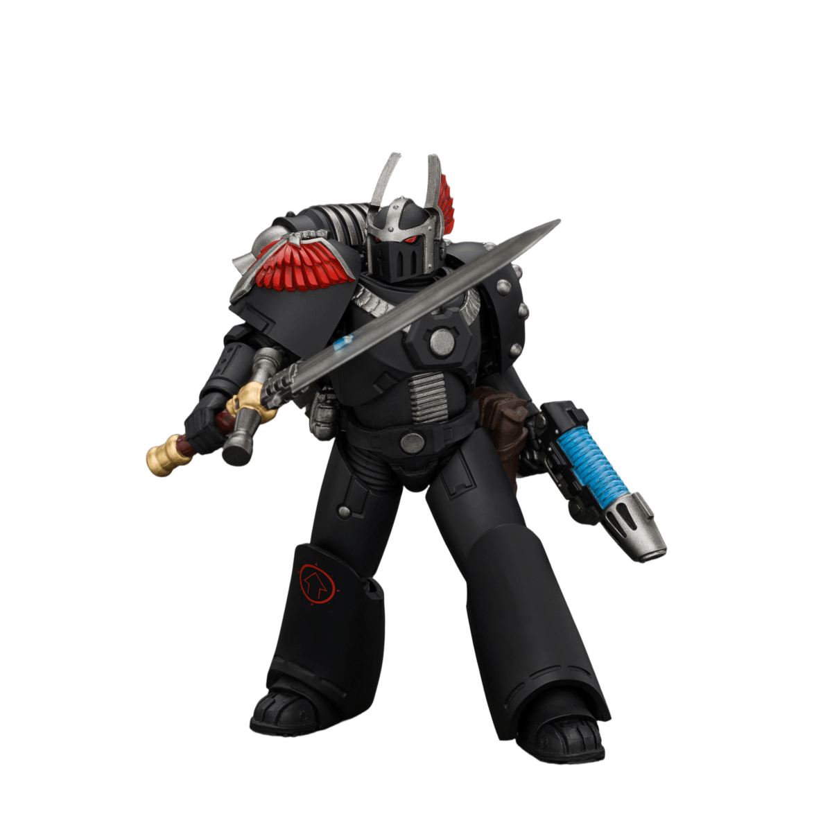Warhammer Collectibles: 1/18 Scale Dark Angels MKVI Tactical Sergeant with Power Sword and Plasma Pistol