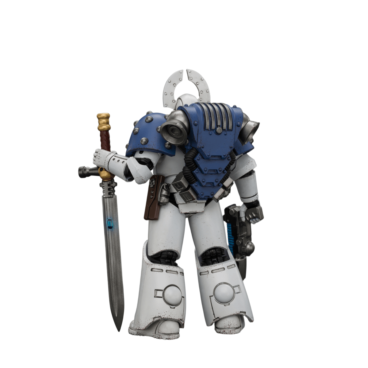 Warhammer Collectibles: 1/18 Scale World Eaters MKVI Tactical Sergeant with Plasma Pistol and Power Sword