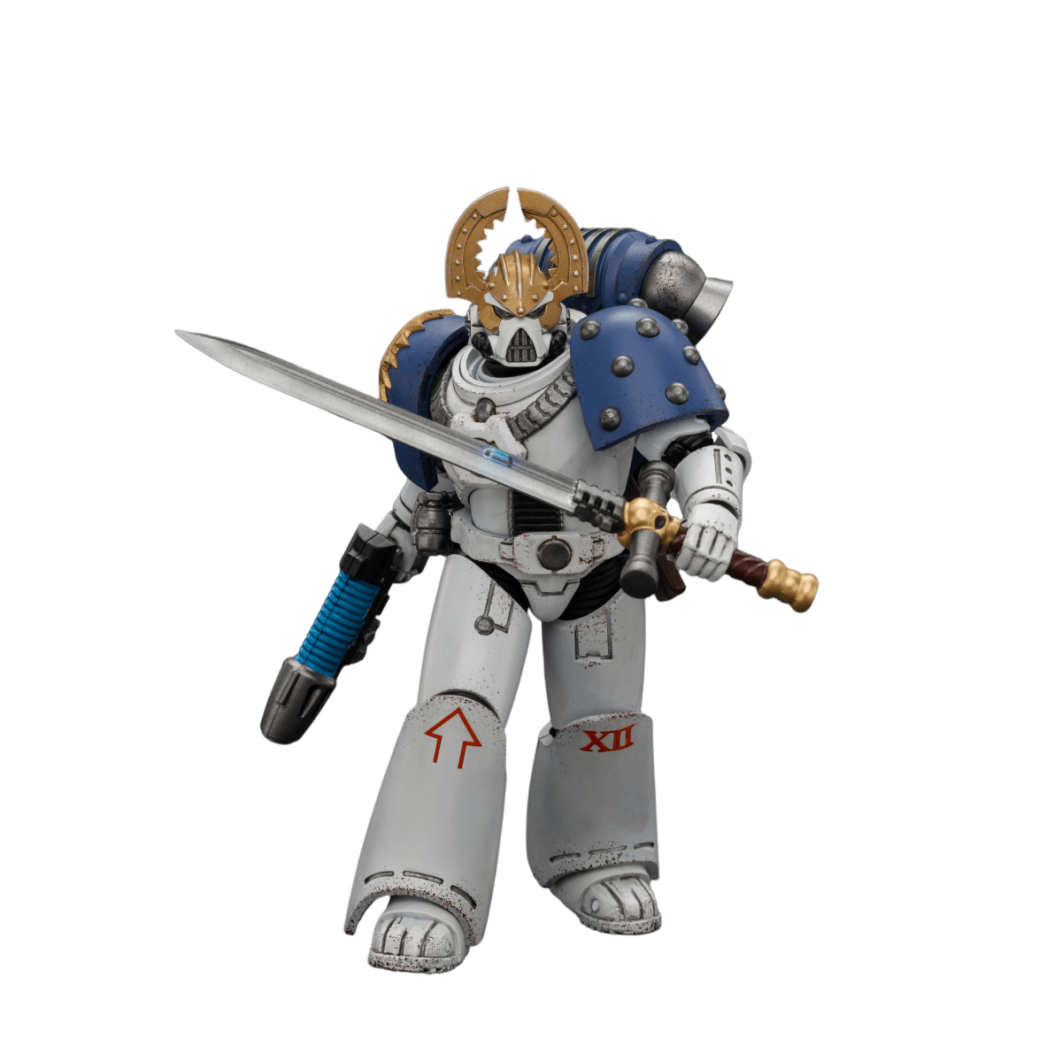 Warhammer Collectibles: 1/18 Scale World Eaters MKVI Tactical Sergeant with Plasma Pistol and Power Sword