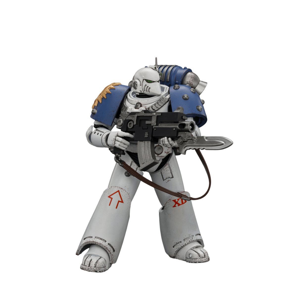 Warhammer Collectibles: 1/18 Scale World Eaters MKVI Tactical Sergeant with Plasma Pistol and Power Sword