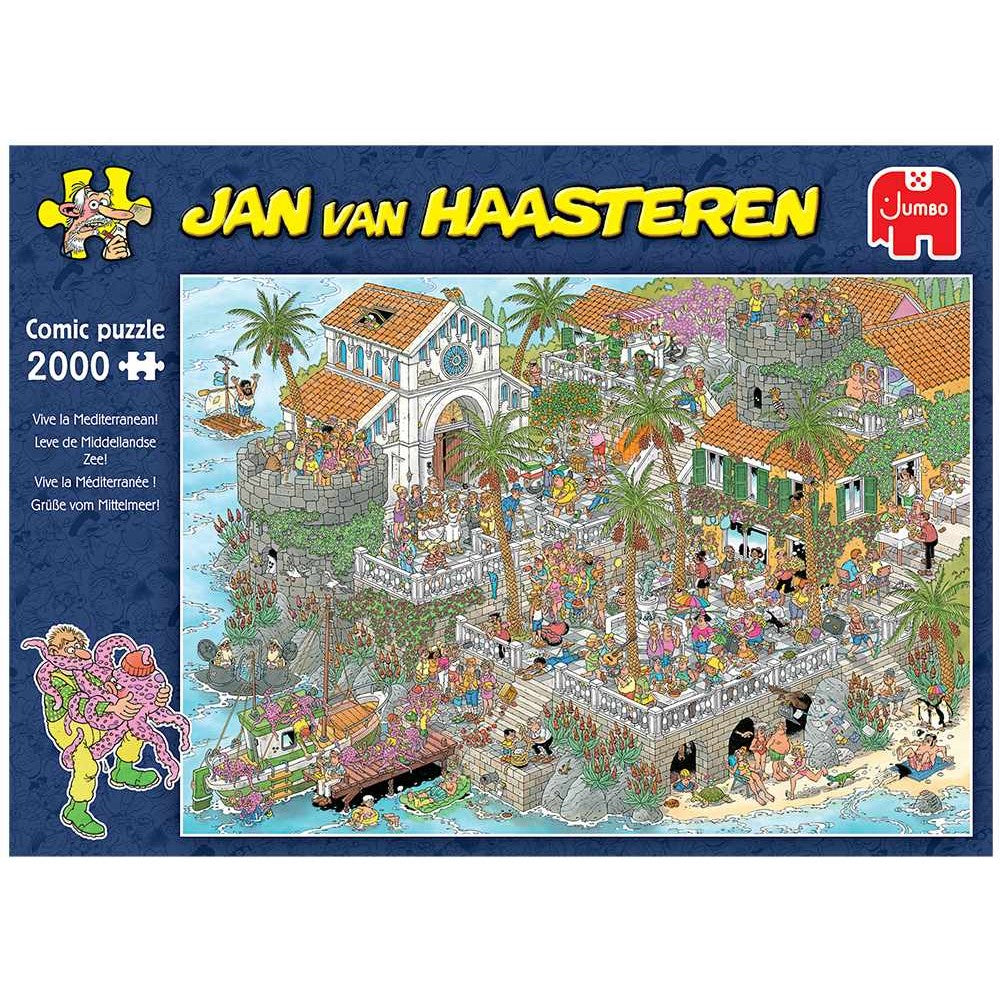 Puzzle - Jumbo - Jan van Haasteren - 'Vive la Mediterranean!  2000 pcs