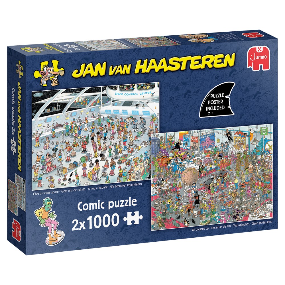 Puzzle - Jumbo Jan van Haasteren - Give Us Some Space & All Dressed Up 2x1000pc