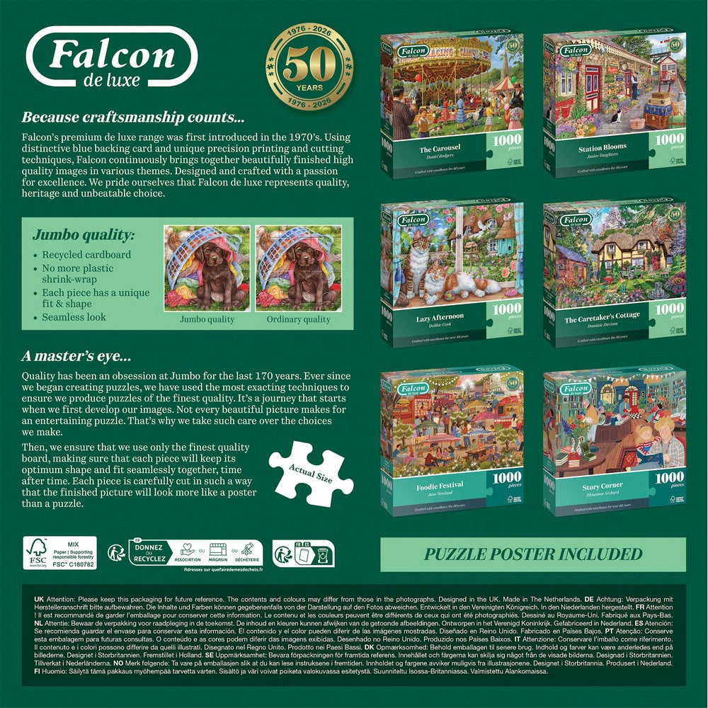 Puzzle - Jumbo - Falcon - Festive Greengrocers (1000 pieces)