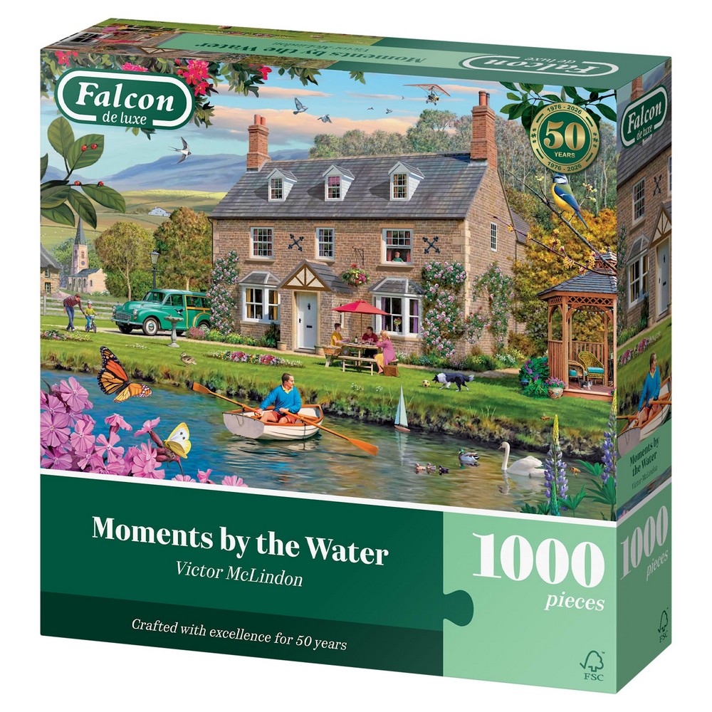 Puzzle - Jumbo - Falcon - Moments by the Water (1000 pieces)