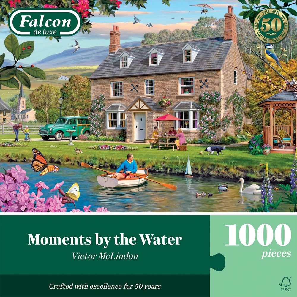 Puzzle - Jumbo - Falcon - Moments by the Water (1000 pieces)
