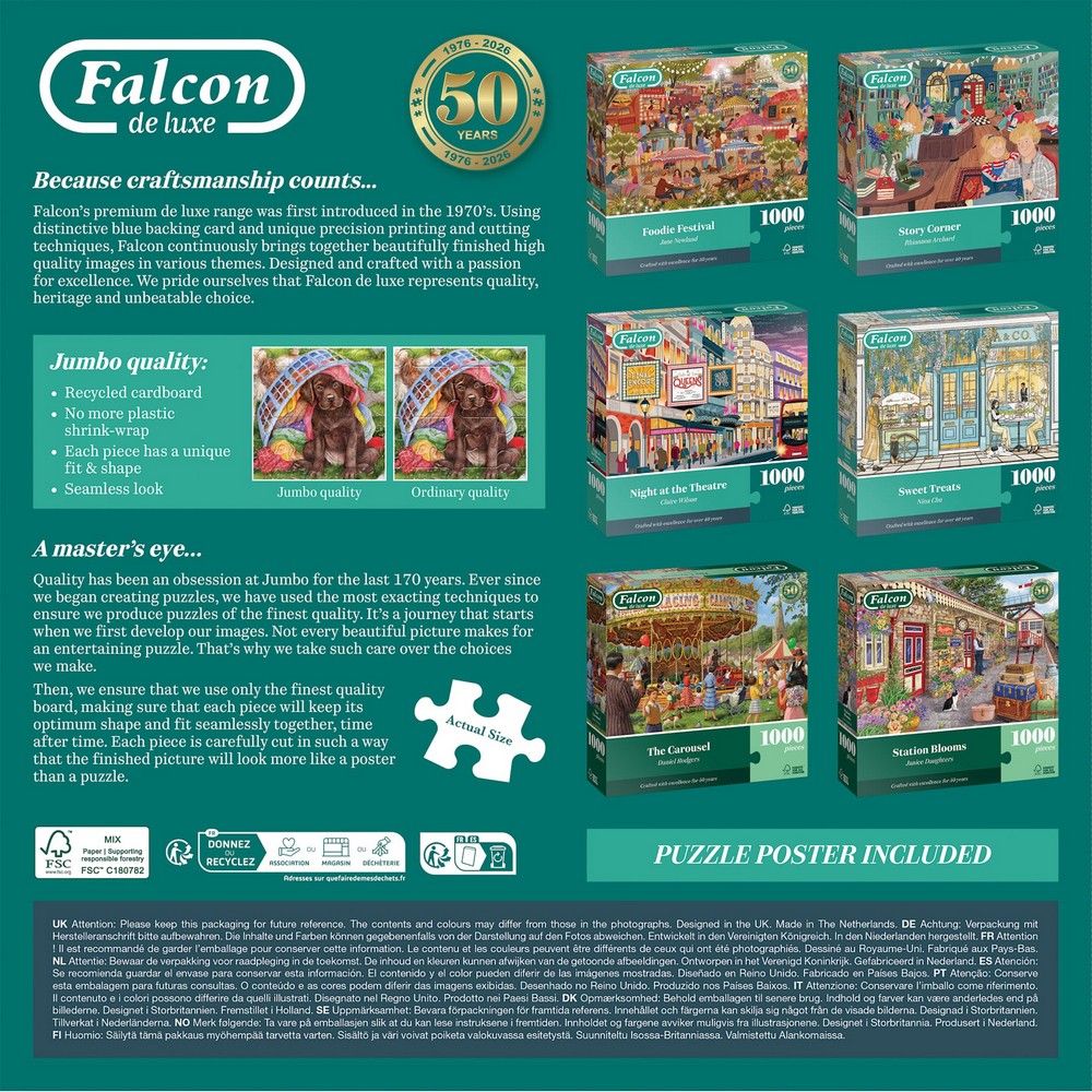 Puzzle - Jumbo - Falcon - Tails in the Tub (1000 pieces)