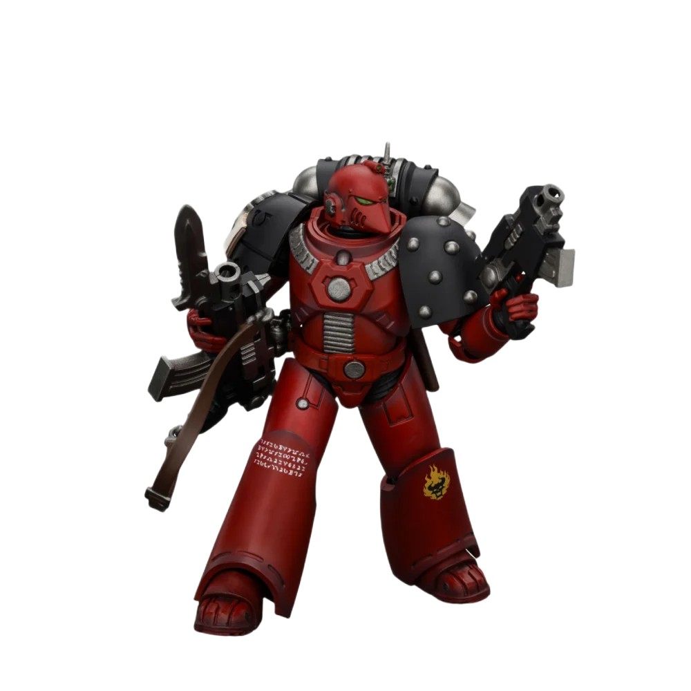 Warhammer Collectibles: 1/18 Scale Word Bearers MkVI Tact Sergeant w Power Sword & Pistol