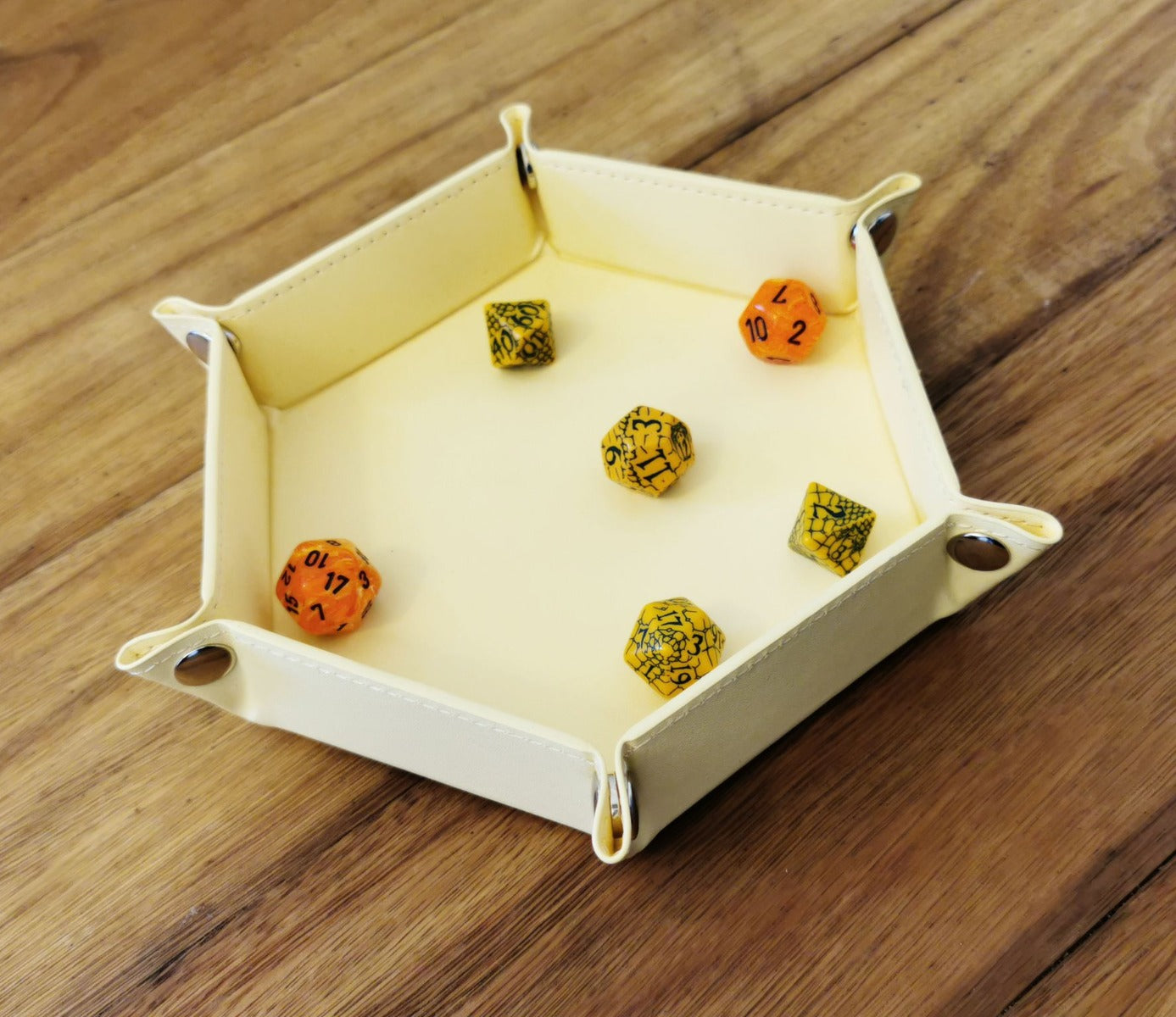 LPG Essentials Hex Dice Tray 6" Yellow