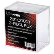 Ultra Pro: UP81149 2-Piece 200 Count Clear Card Storage Box