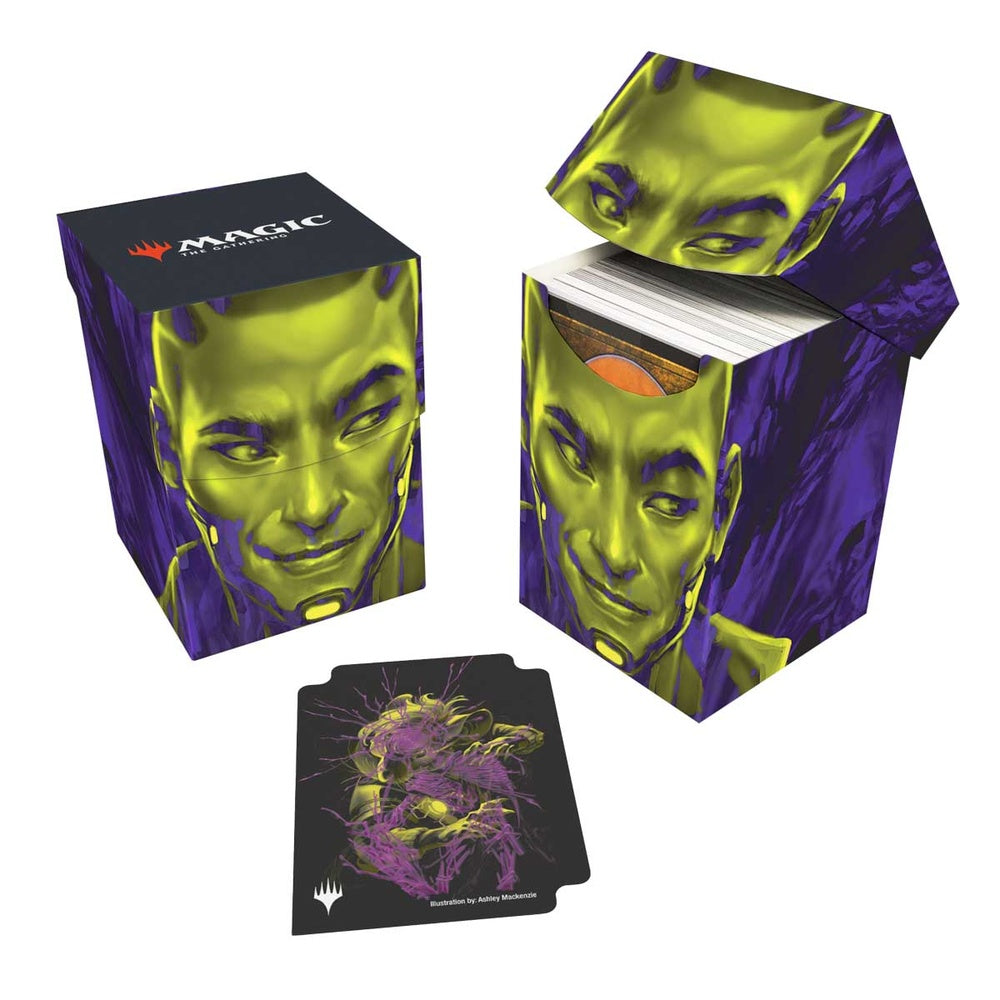Ultra Pro: UP38595 Duskmourn 100+ Deck Box Alt Art Key Character PW for Magic: The Gathering