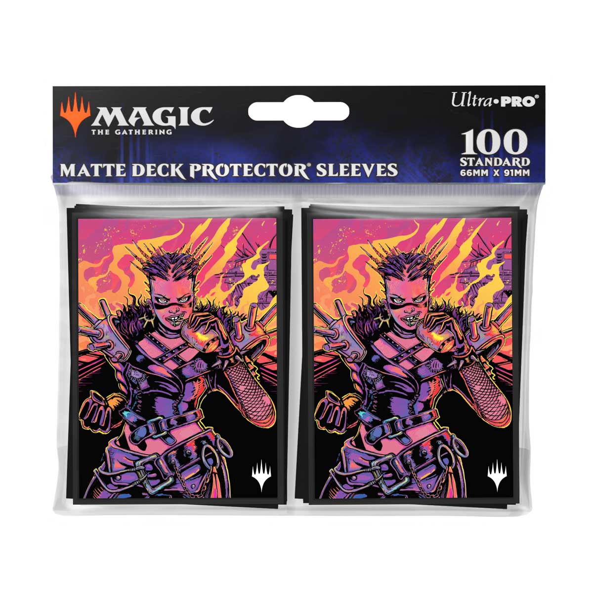 Ultra Pro: UP38666 MTG 2025 Aetherdrift 100ct Deck Protector Sleeves Borderless Racer 4 MtG