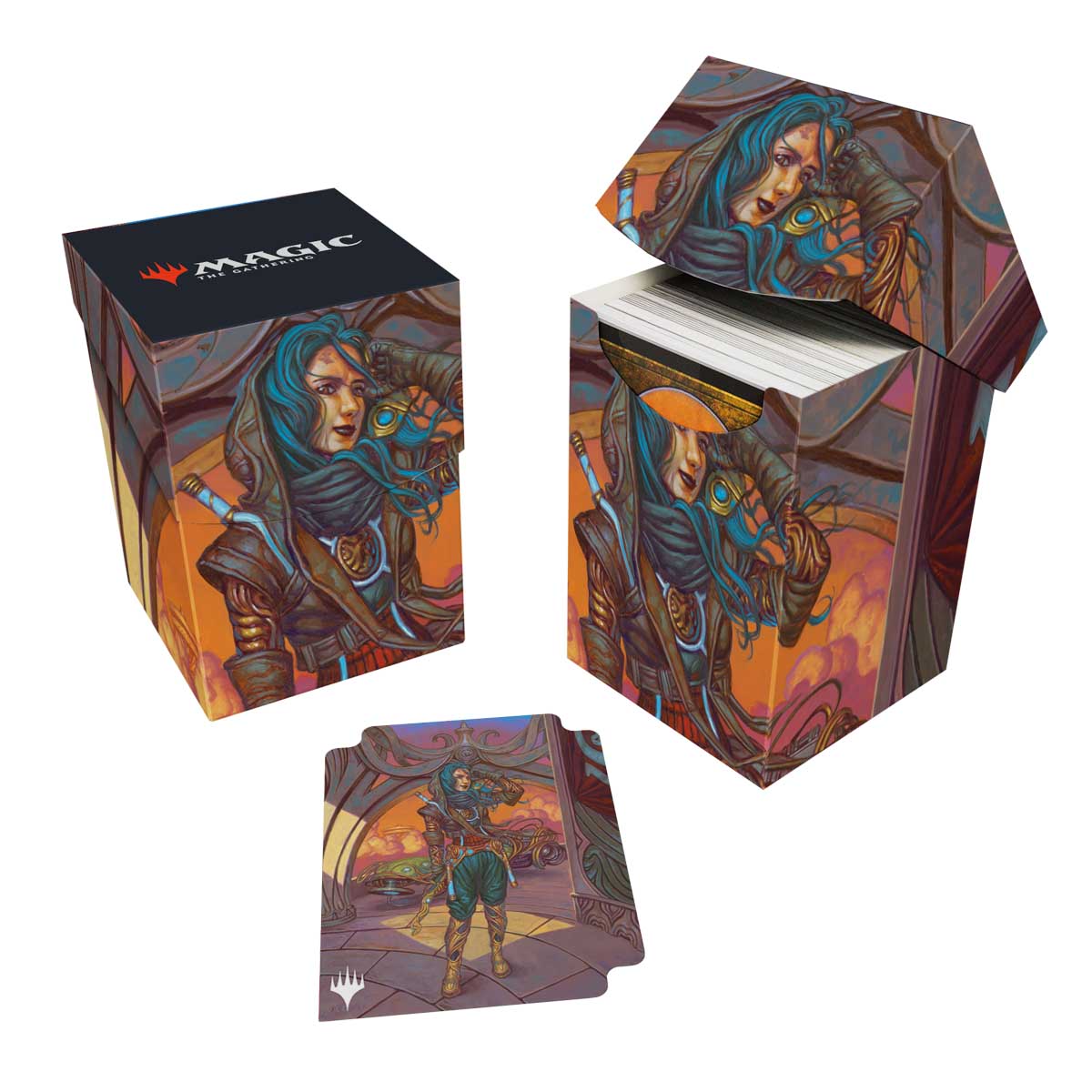 Ultra Pro: UP38669 MTG 2025 Aetherdrift 100+ Deck Box Borderless Racer 1 for MtG