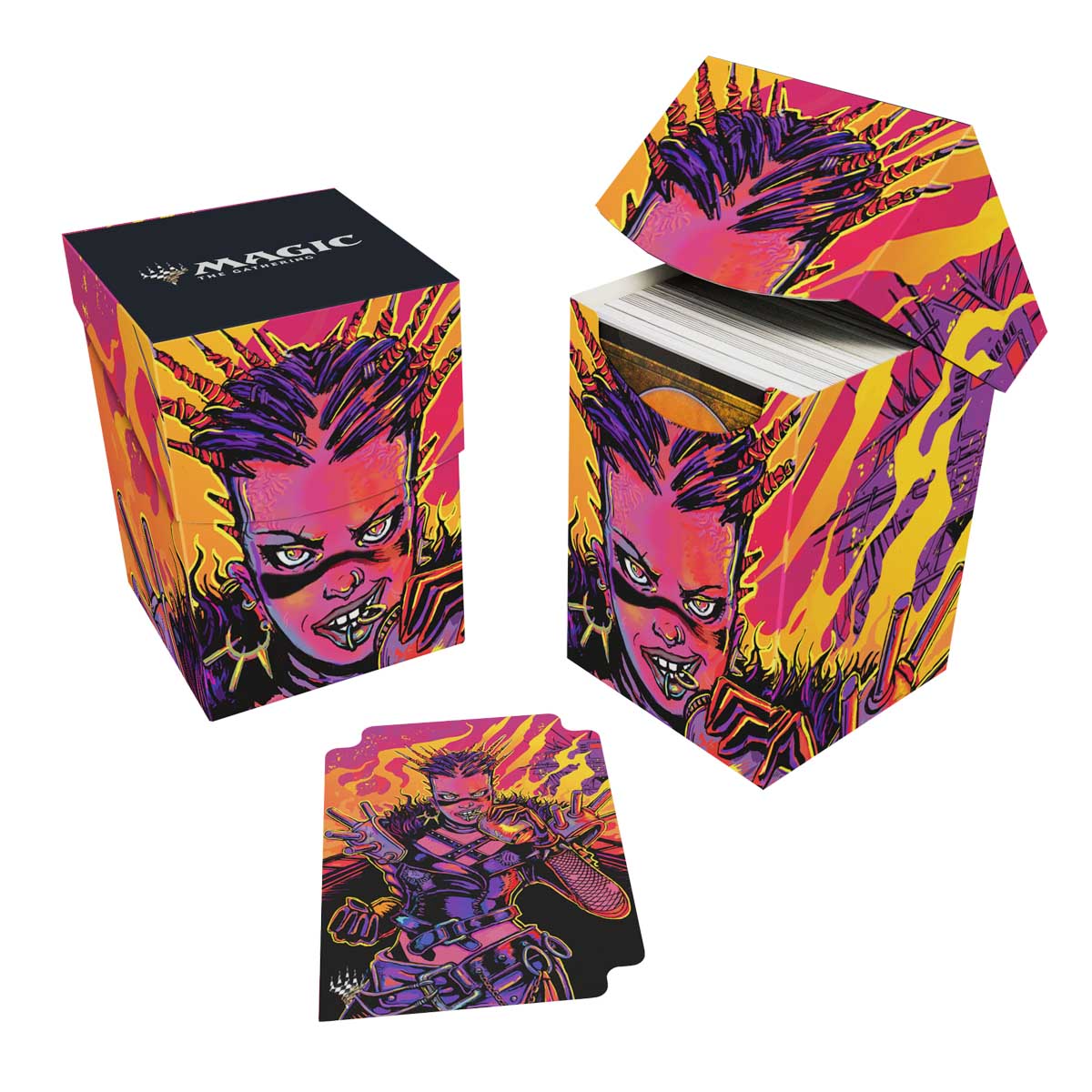 Ultra Pro: UP38672 MTG 2025 Aetherdrift 100+ Deck Box Borderless Racer 4 for MtG