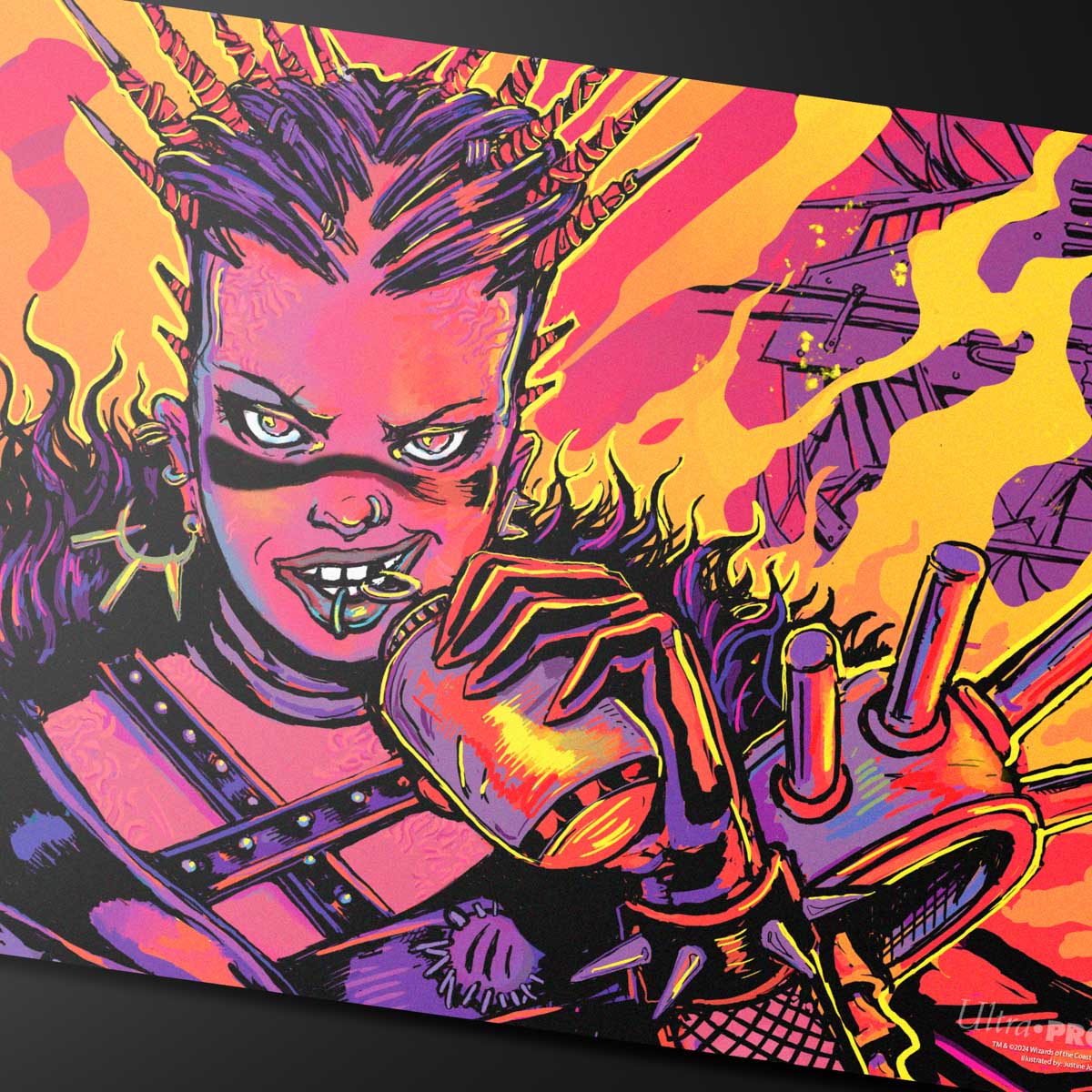 Ultra Pro: UP38692 MTG 2025 Aetherdrift Playmat Borderless Racer 4 for MtG
