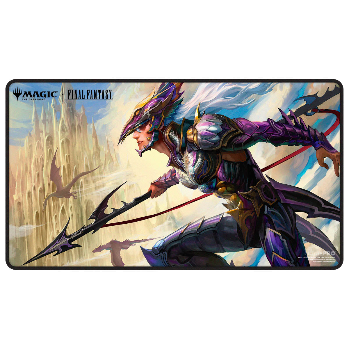 Ultra Pro: UP38764 Magic the Gathering - FINAL FANTASY Black Stitched Playmat Premium X for MtG