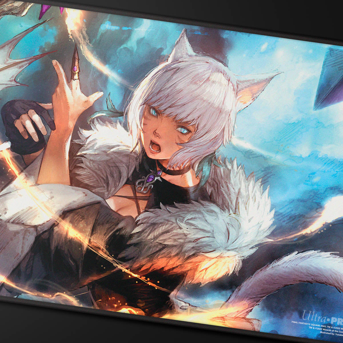 Ultra Pro: UP38766 Magic the Gathering - FINAL FANTASY Black Stitched Playmat Premium Z for MtG