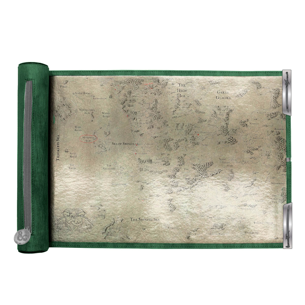 Ultra Pro: UP38773 D&D Artifacts Across Eternities: Drizzt & the Forgotten Realms Dice Scroll Map