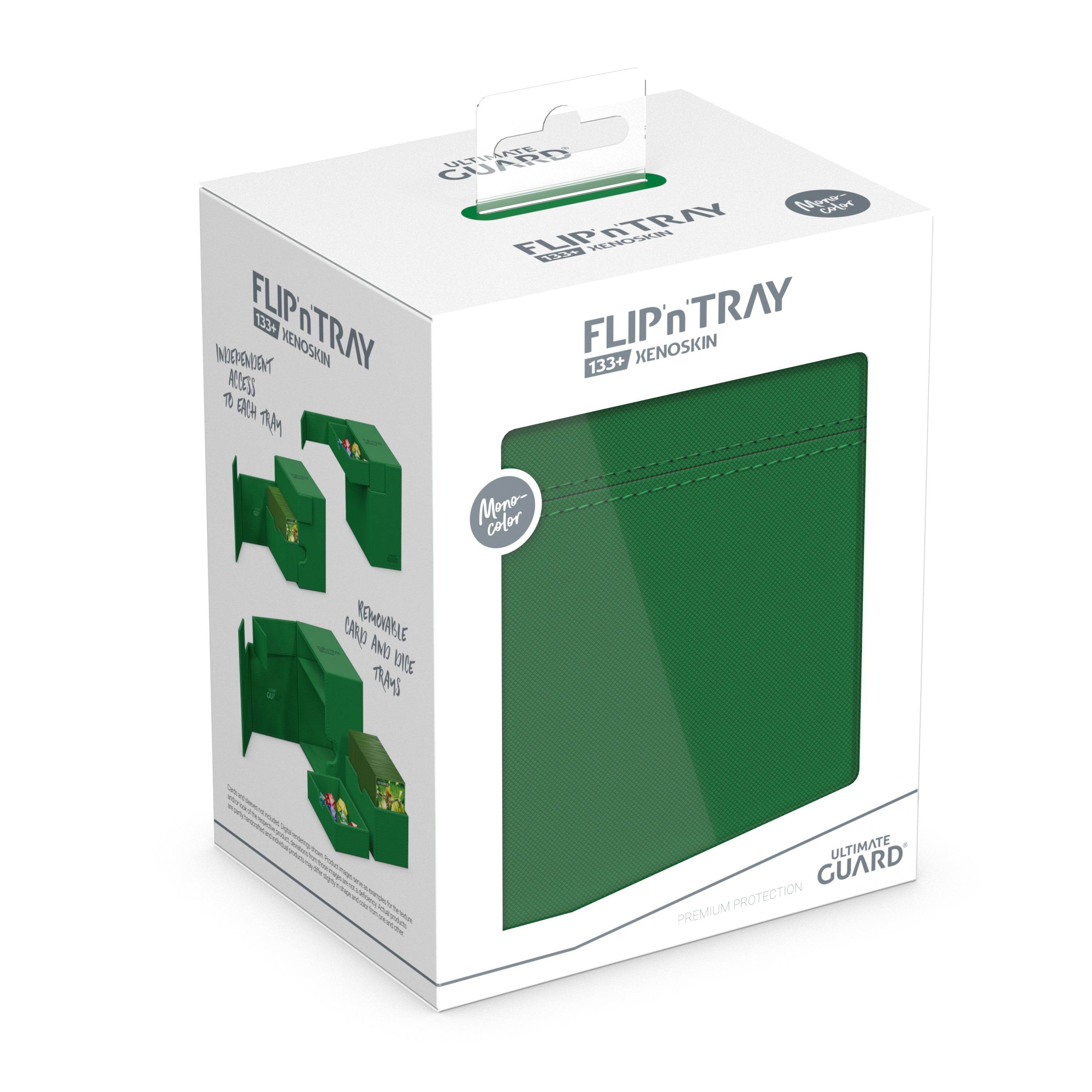 Ultimate Guard: Deck Box – XenoSkin Flip'n'Tray 133+ – Green